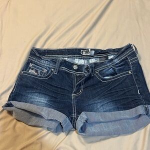 Soundgirl Navy Denim Kids Shorts